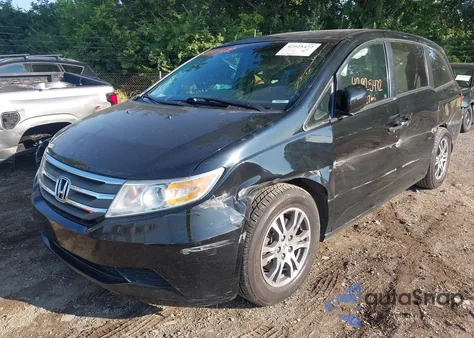2011 Honda Odyssey Ex z USA, uszkodzony, nr VIN 5FNRL5H48BB098315